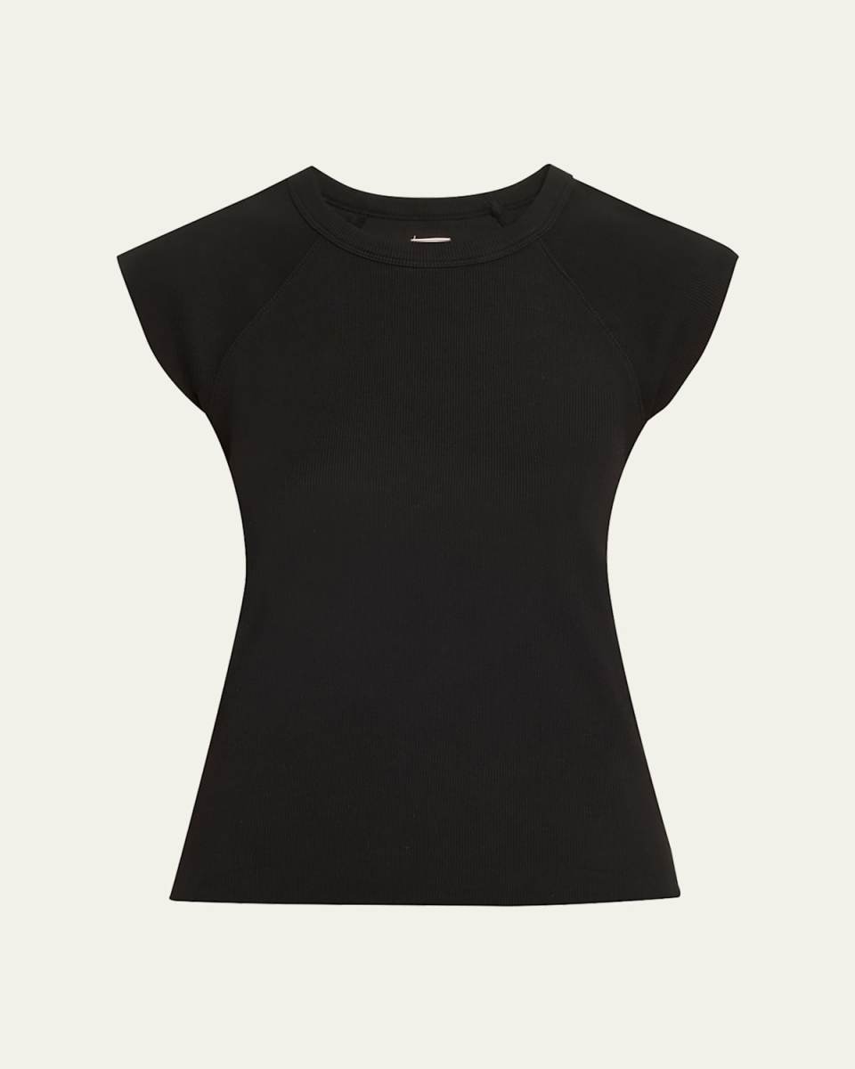 Chloe Ribbed Raglan T-Shirt